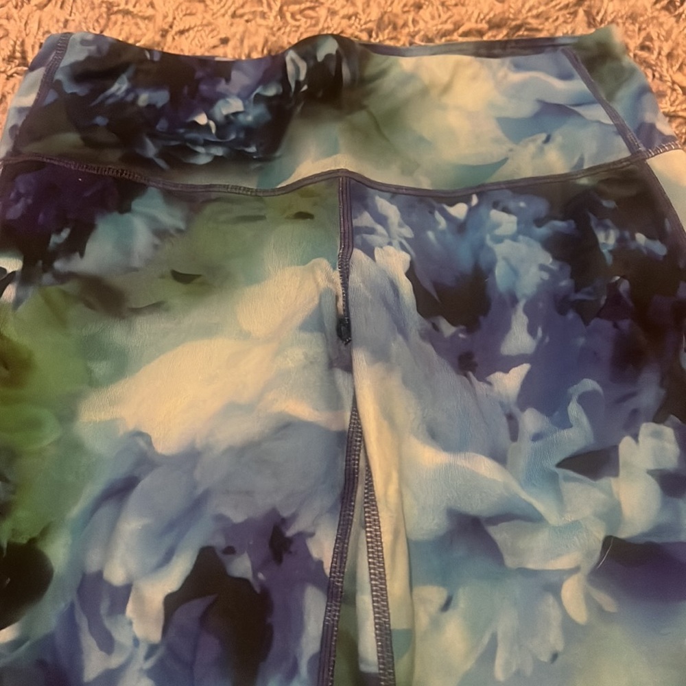 Athleta blue multicolor leggings